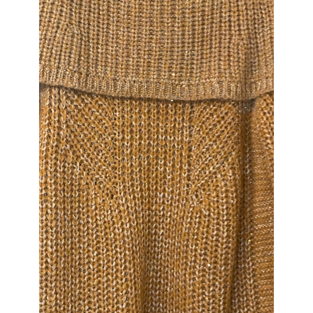 NWT Anthropologie Maeve Ombre Cardigan Sweater M Gold Shimmer Sequins Cape - Picture 7 of 15